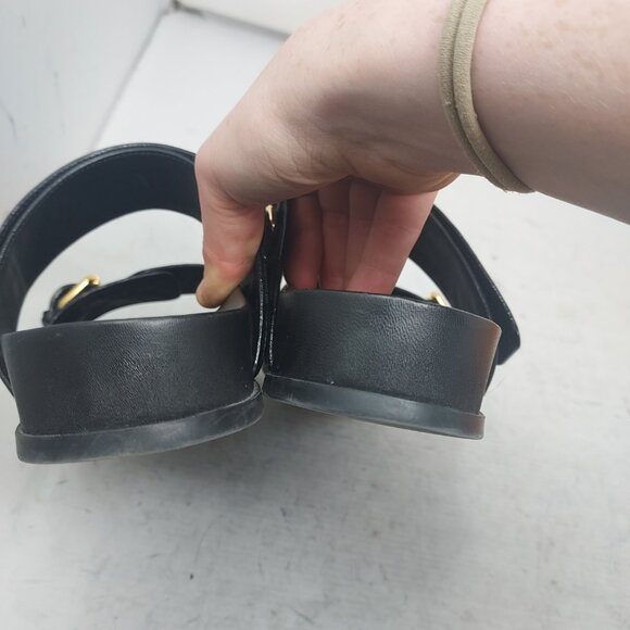 LOUIS VUITTON Black LV Monogram Bom Dia Flat Slide Sandal - Picture 14 of 14